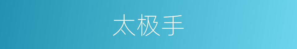 太极手的同义词