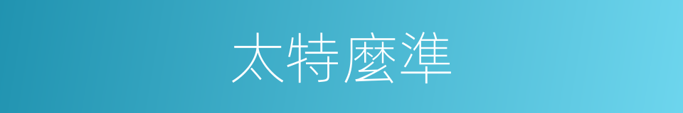 太特麼準的同義詞