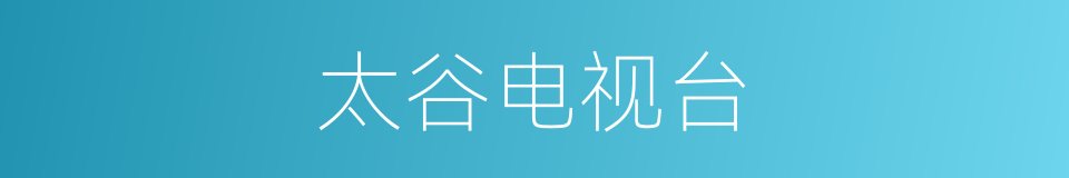 太谷电视台的同义词