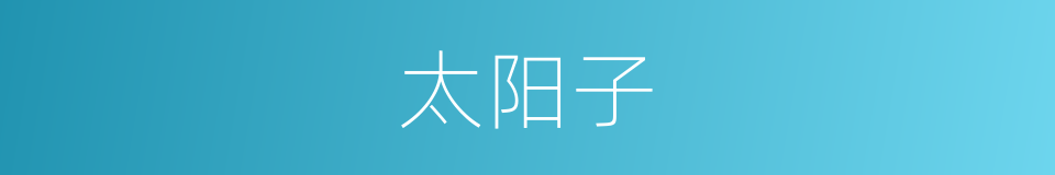 太阳子的同义词