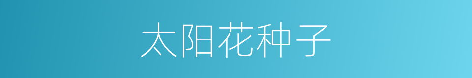 太阳花种子的同义词