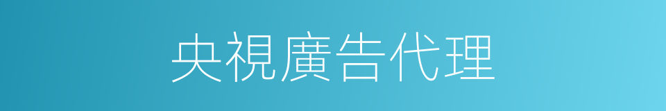 央視廣告代理的同義詞