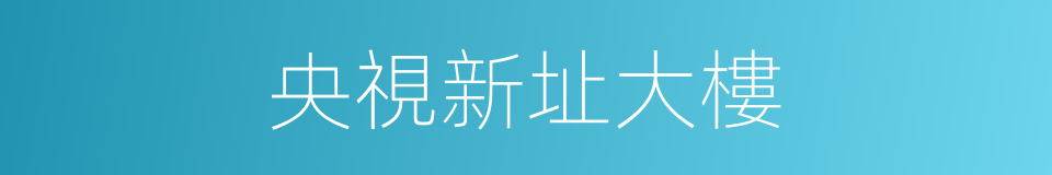央視新址大樓的同義詞