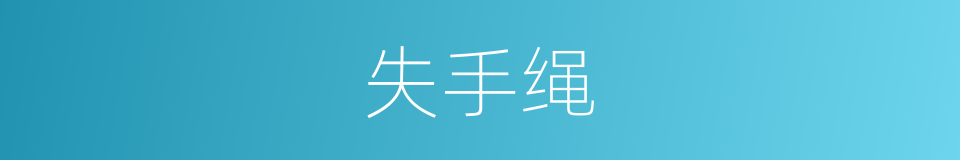失手绳的同义词