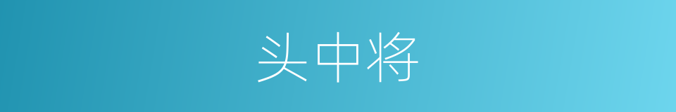 头中将的同义词