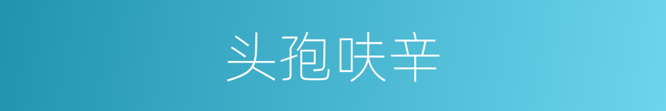 头孢呋辛的同义词