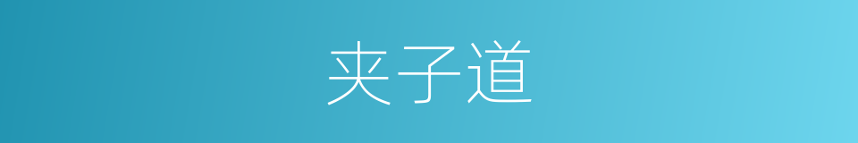 夹子道的同义词