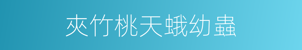 夾竹桃天蛾幼蟲的同義詞