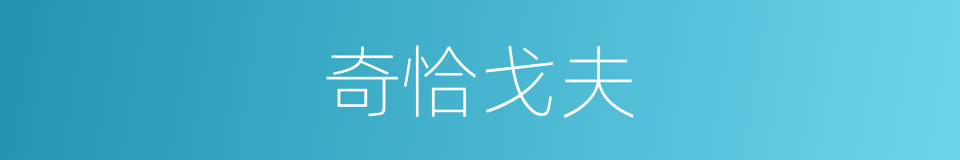 奇恰戈夫的同义词