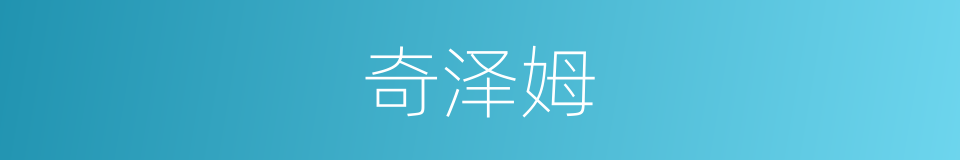 奇泽姆的同义词