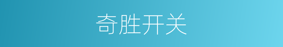 奇胜开关的同义词
