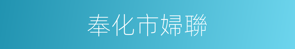 奉化市婦聯的同義詞
