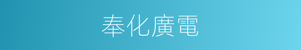奉化廣電的同義詞