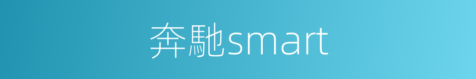 奔馳smart的同義詞