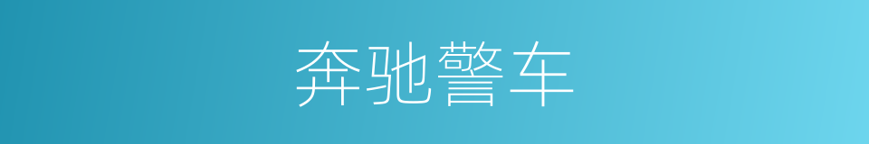奔驰警车的同义词