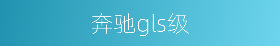 奔驰gls级的同义词