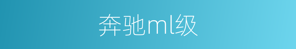 奔驰ml级的同义词