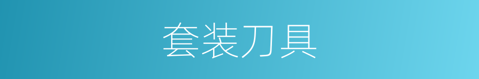 套装刀具的同义词