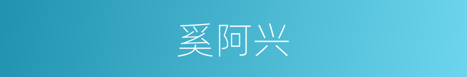 奚阿兴的同义词