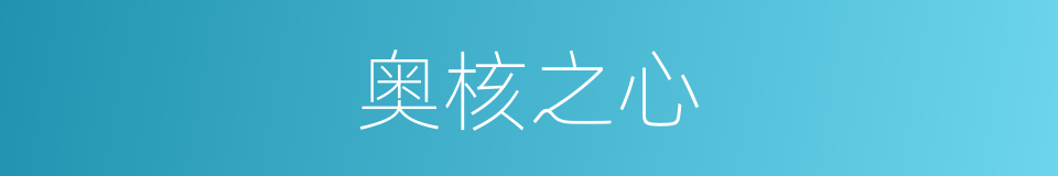 奥核之心的同义词