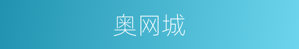 奥网城的同义词