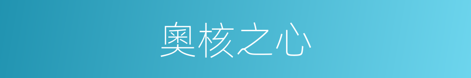 奧核之心的同義詞