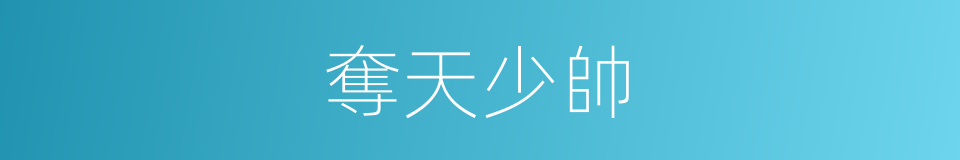 奪天少帥的同義詞