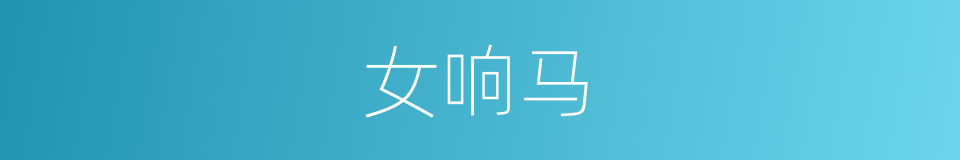 女响马的同义词