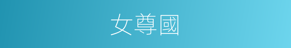 女尊國的同義詞