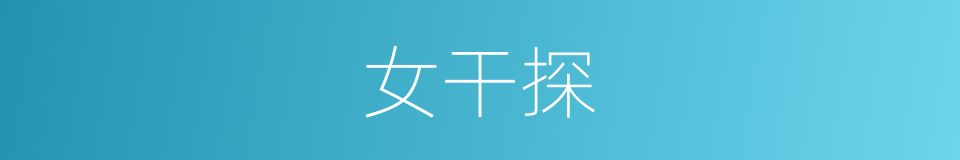 女干探的同义词