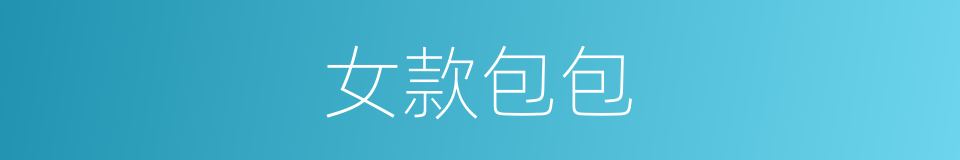 女款包包的同义词