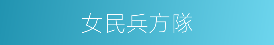 女民兵方隊的同義詞
