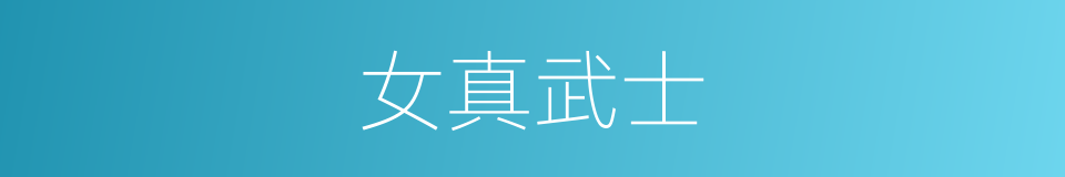女真武士的同义词