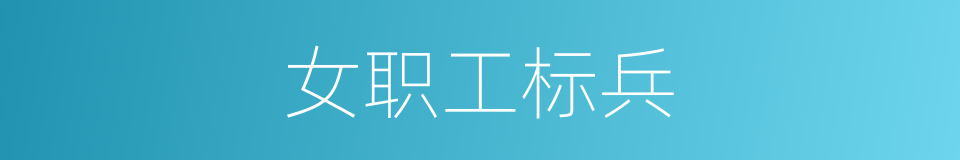 女职工标兵的同义词