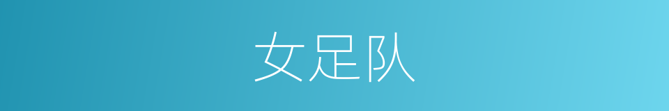 女足队的同义词