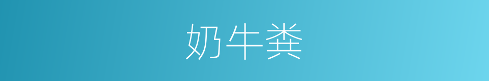 奶牛粪的同义词