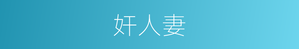 奸人妻的同义词