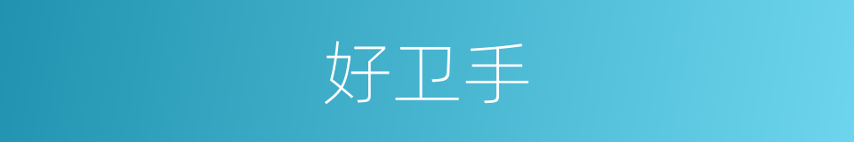 好卫手的同义词