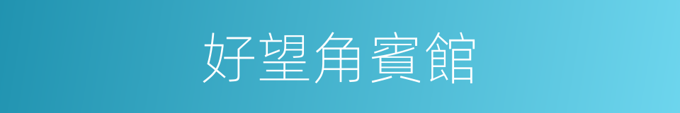 好望角賓館的同義詞
