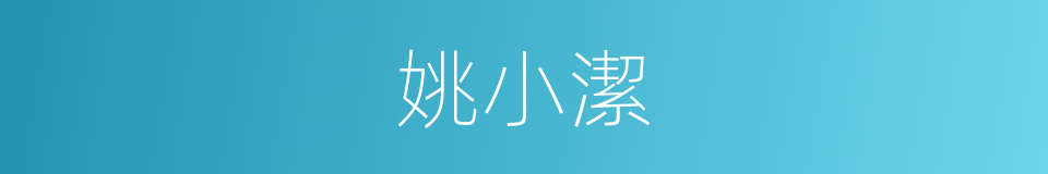 姚小潔的同義詞