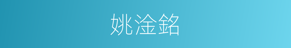 姚淦銘的同義詞