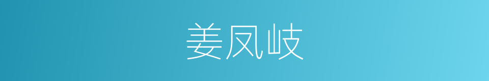 姜凤岐的同义词