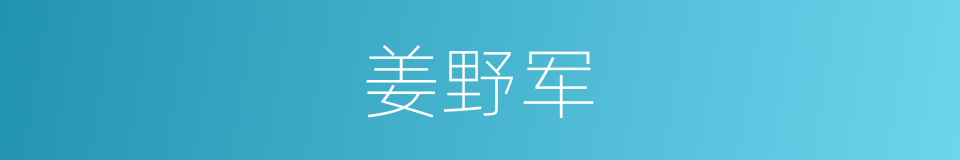 姜野军的同义词