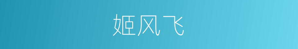 姬风飞的同义词