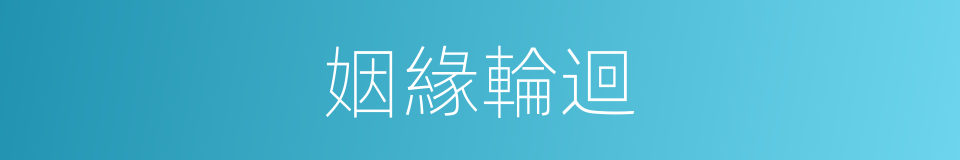 姻緣輪迴的同義詞