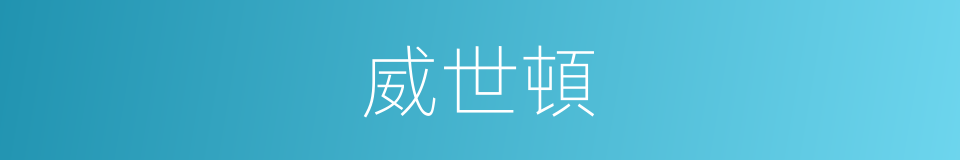 威世頓的同義詞