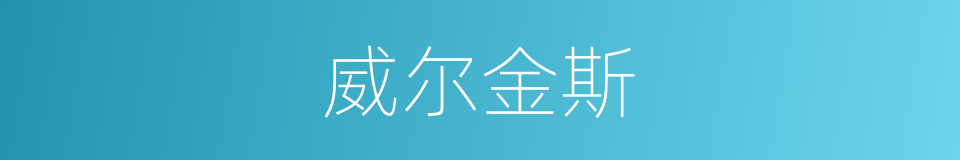 威尔金斯的同义词