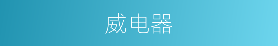 威电器的同义词