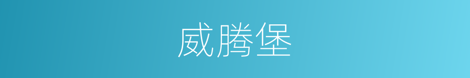 威腾堡的同义词