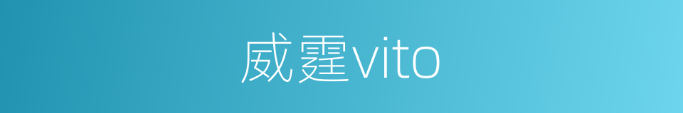 威霆vito的同义词